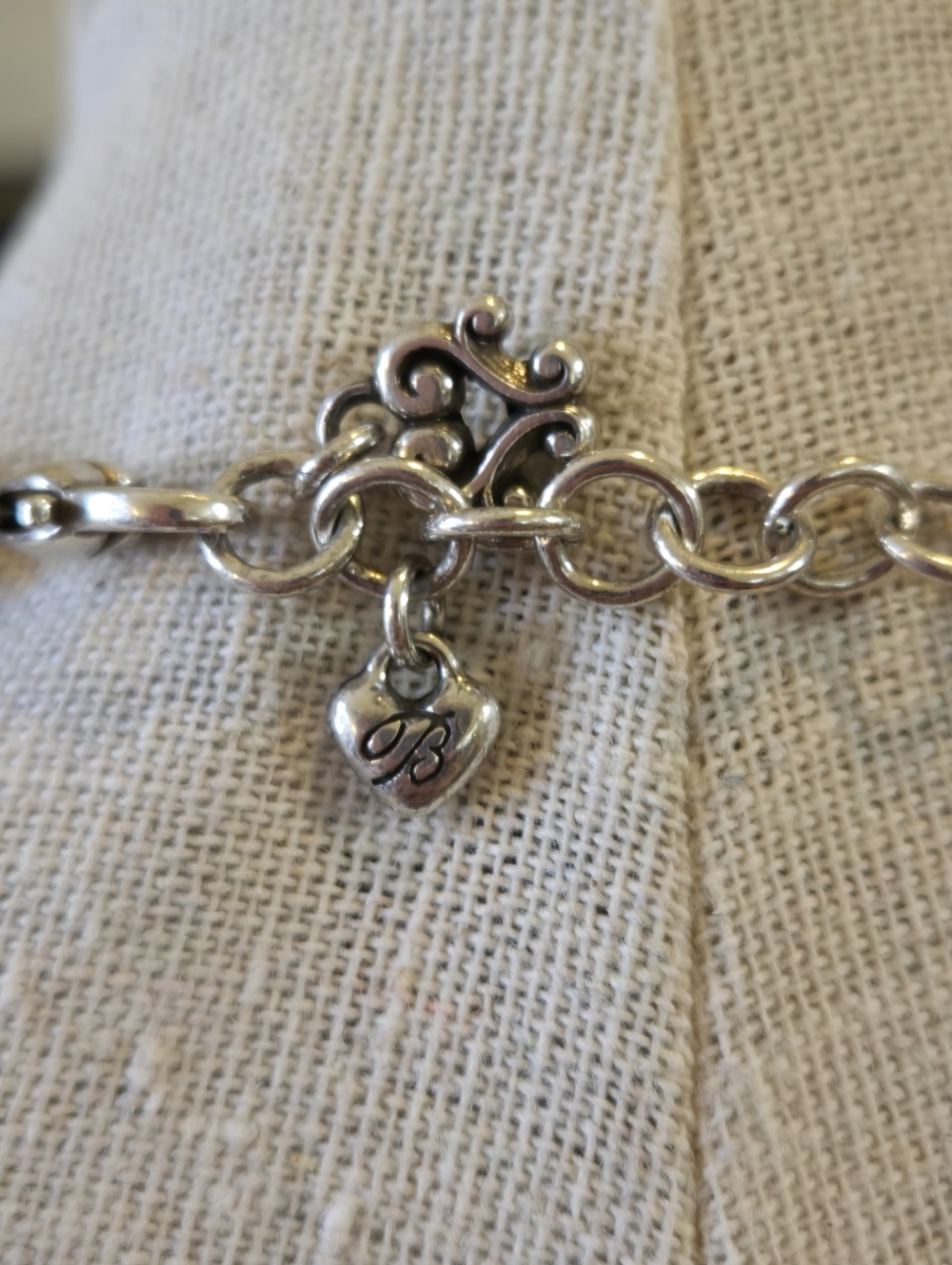 Brighton "Glass Mountain" Double Strand Necklace Silver Tone Vintage Retired - Picture 6 of 13